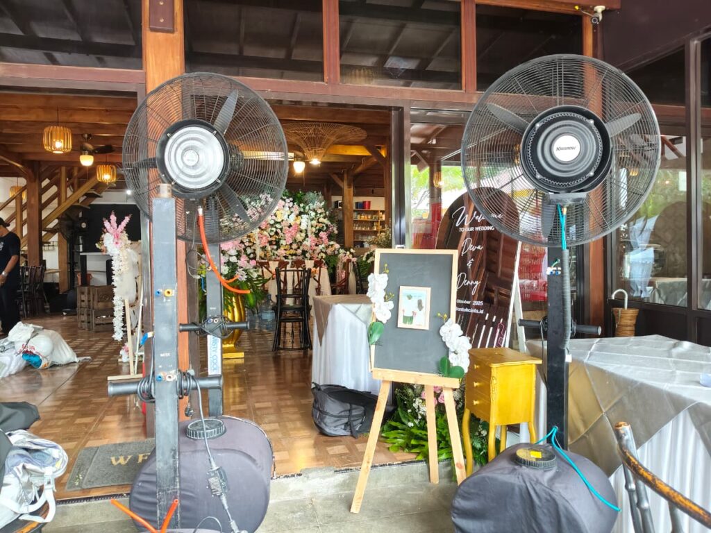 Sewa Kipas Angin Air Jakarta Barat untuk Pernikahan di sewakipasair.com