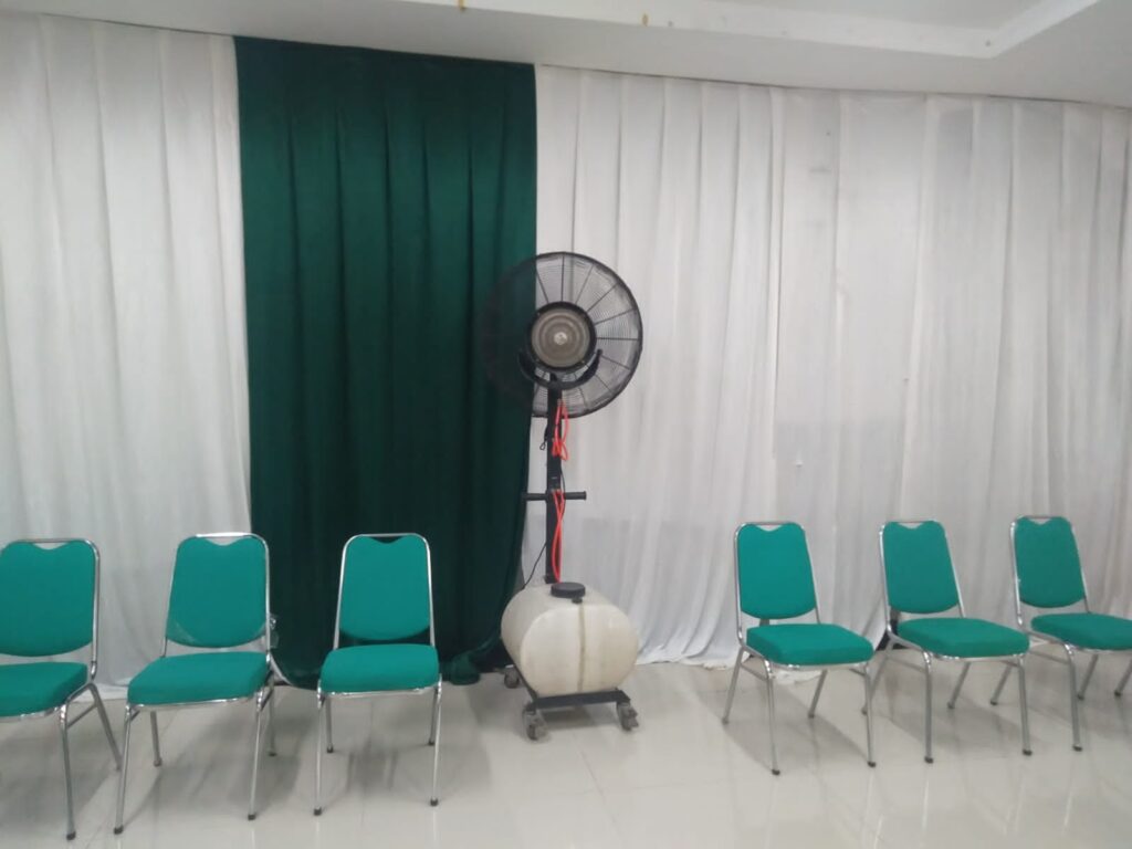 Sewa Misty Fan Bogor untuk Pernikahan Indoor di sewakipasair.com