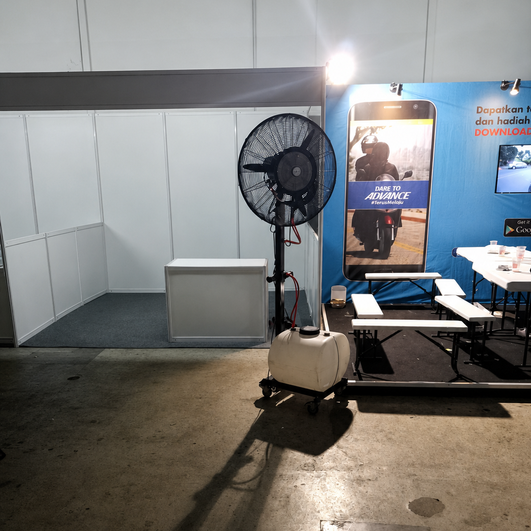 Rental Misty Cool untuk Event Indoor di Jakarta Utara Jiexpo di Barokah Rental