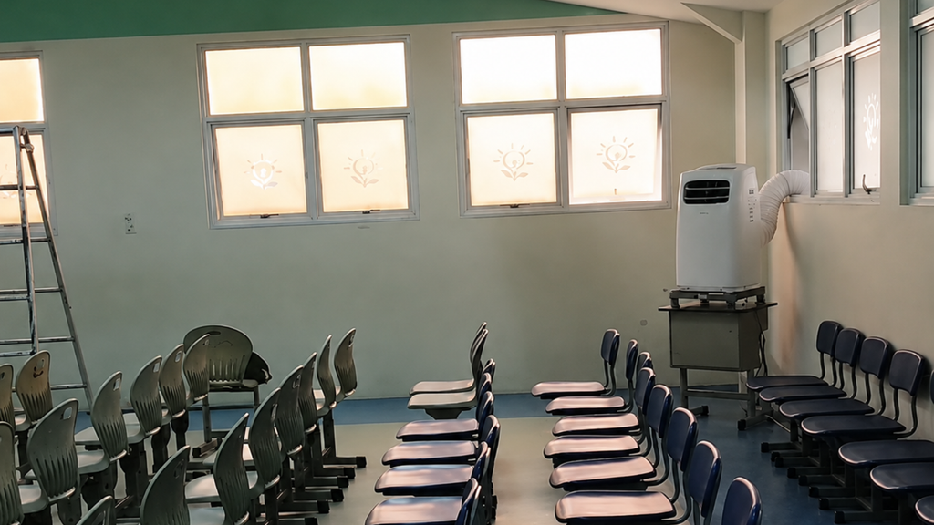 Rental AC 1,5PK di Jagakarsa Jakarta Selatan untuk Aula Sekolah by Barokah Rental sewakipasair.com