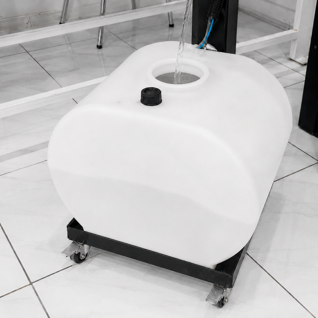 Mengisi tangki air misty fan